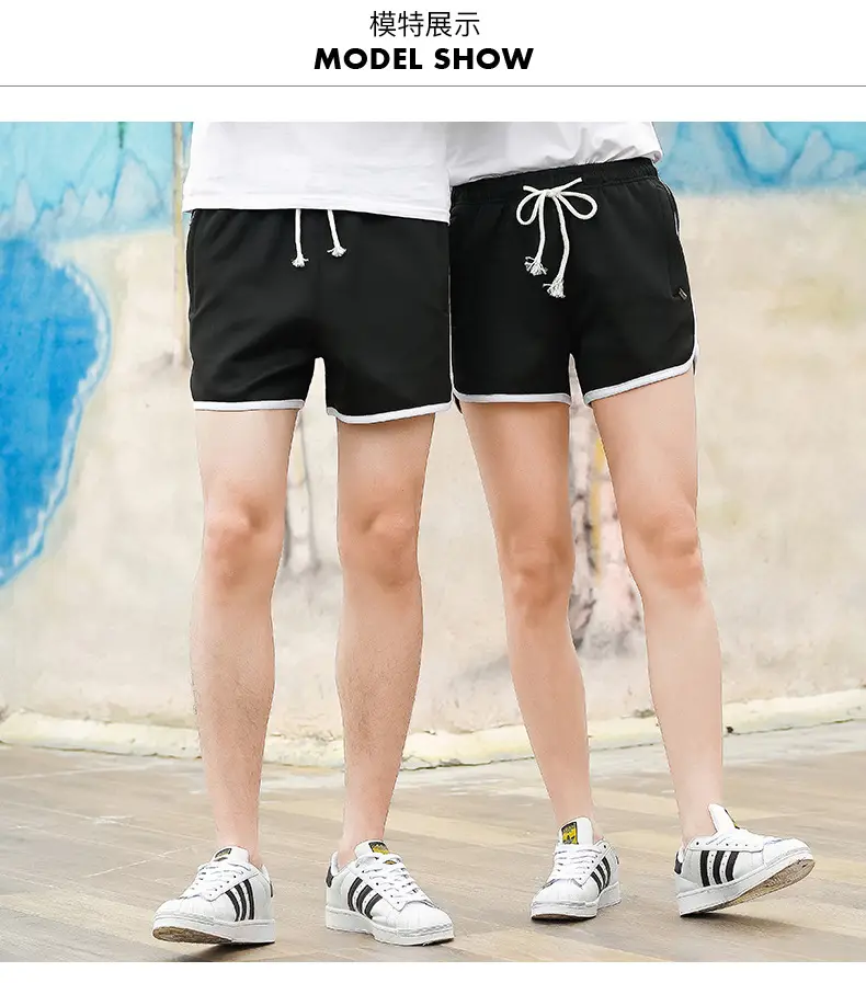 Men Blue Striped Running Shorts Korean Style — feature 7