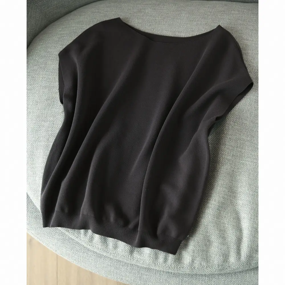 Ice Silk Batwing Sleeve T-Shirt Light Blue 2024 — feature 14