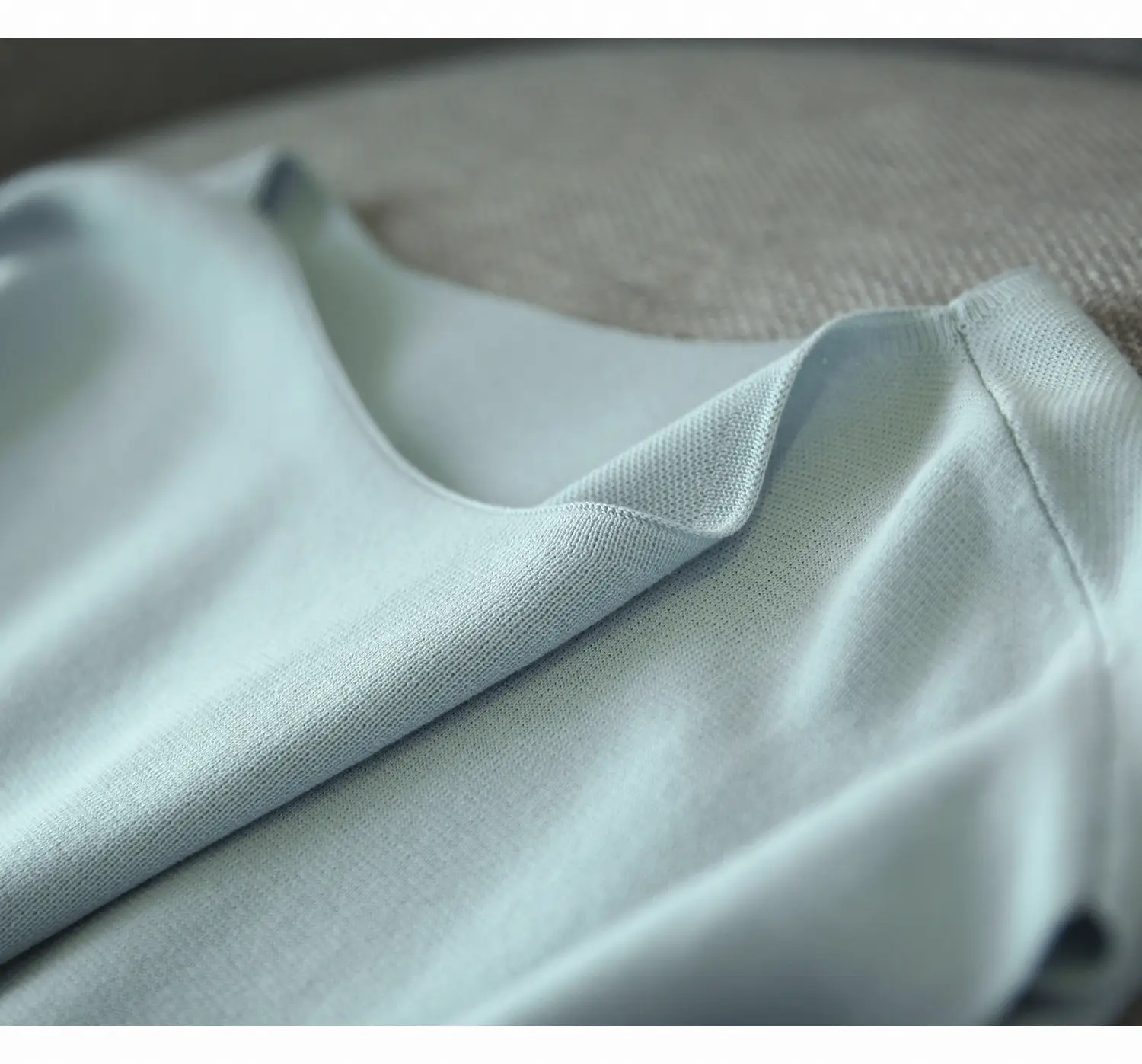 Ice Silk Batwing Sleeve T-Shirt Light Blue 2024 — feature 4