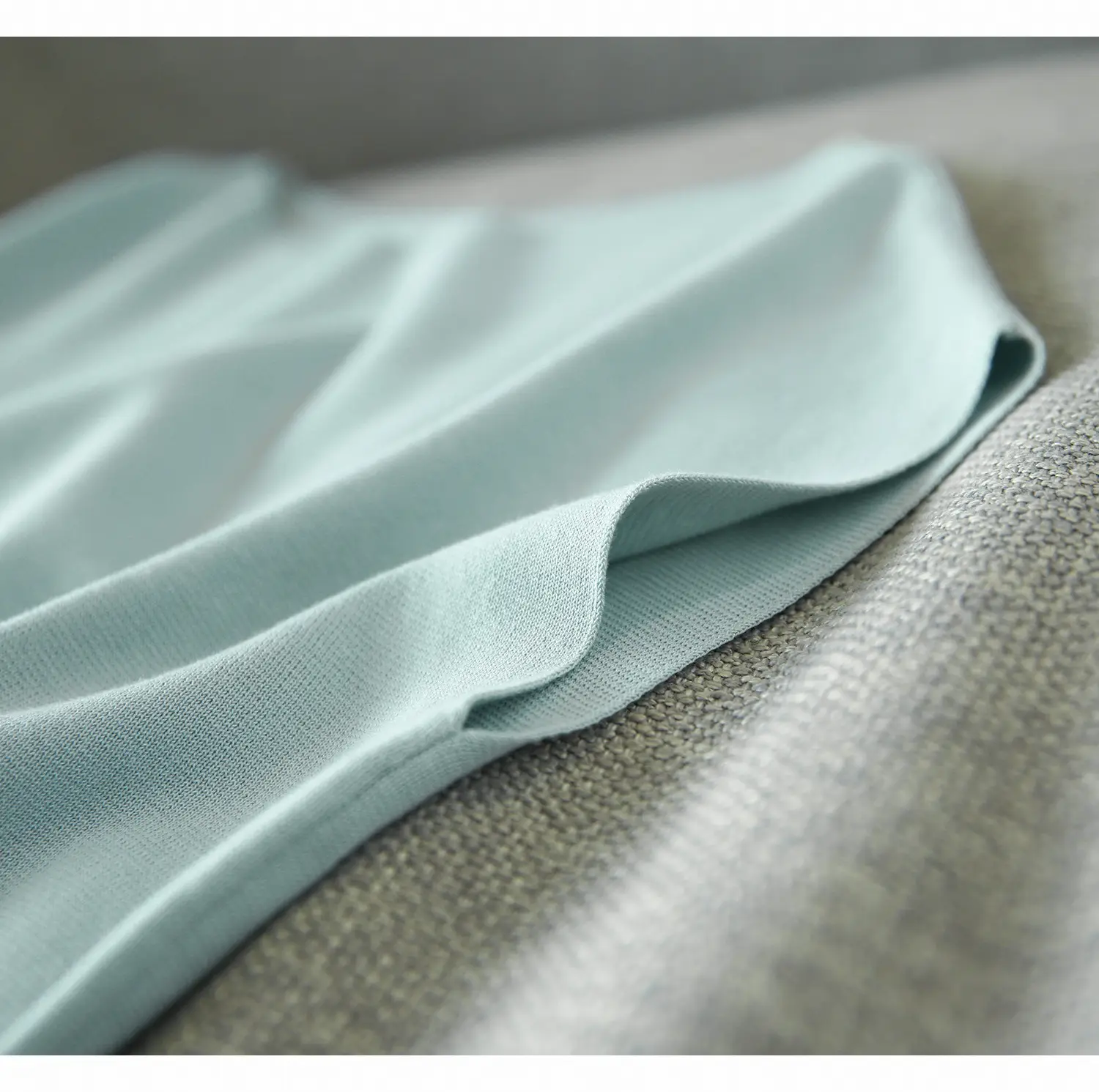 Ice Silk Batwing Sleeve T-Shirt Light Blue 2024 — feature 5