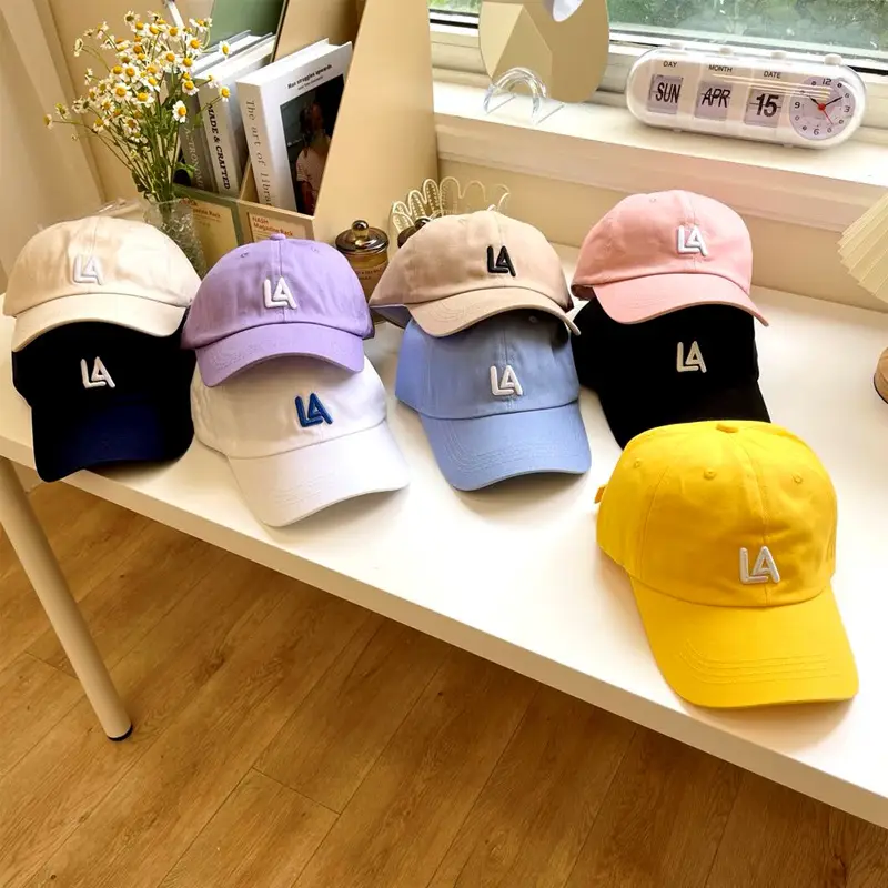 Pink LA Logo Adjustable Baseball Cap Set - Image 10