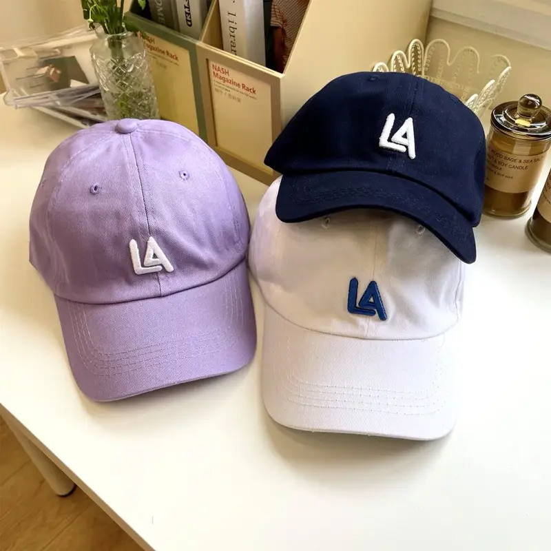 Pink LA Logo Adjustable Baseball Cap Set - Image 12