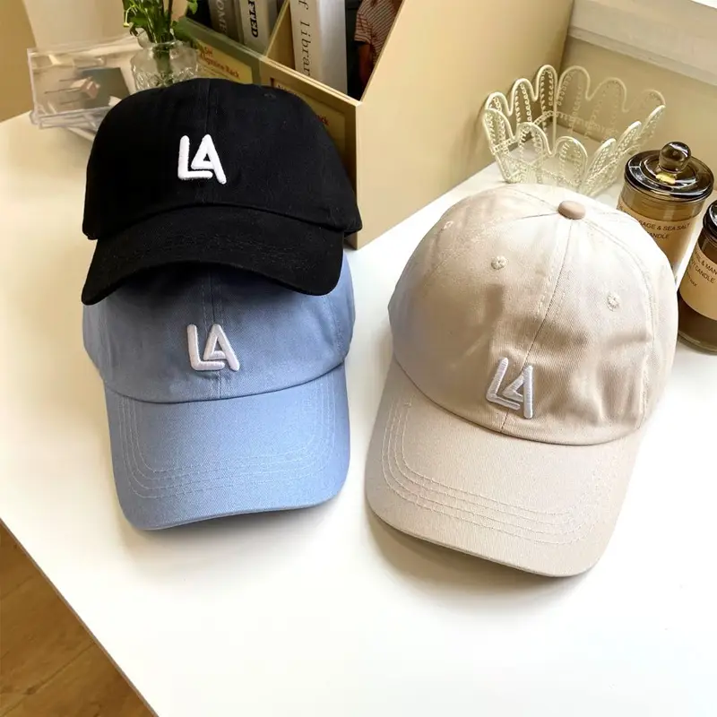 Pink LA Logo Adjustable Baseball Cap Set - Image 13