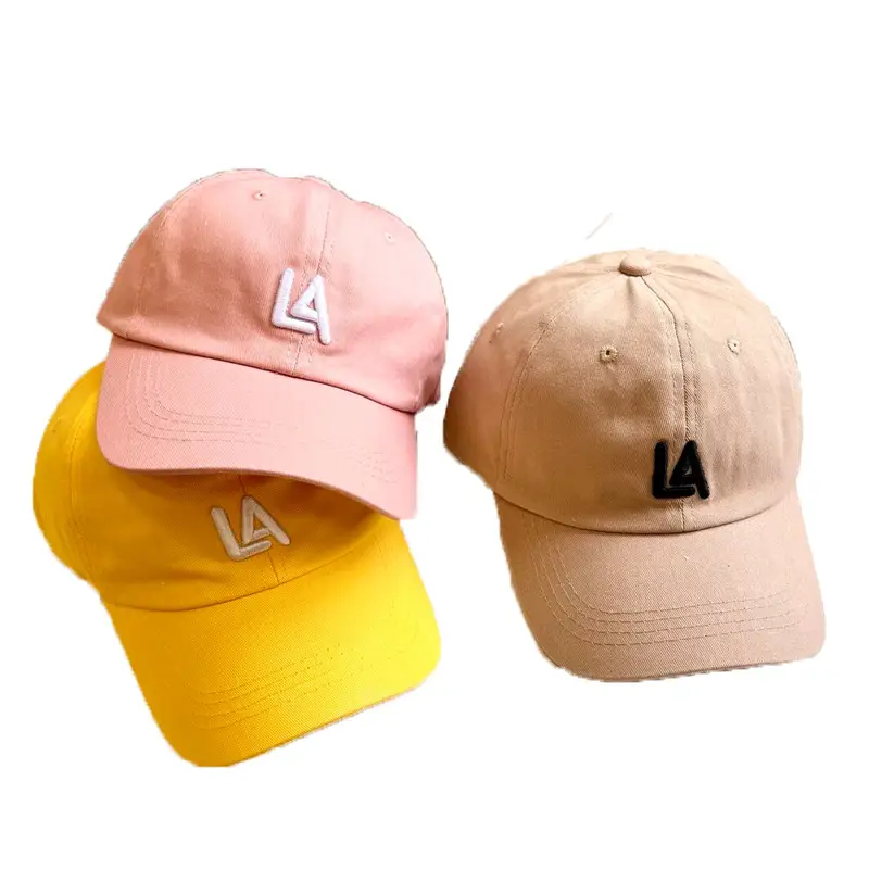 Pink LA Logo Adjustable Baseball Cap Set - Image 14