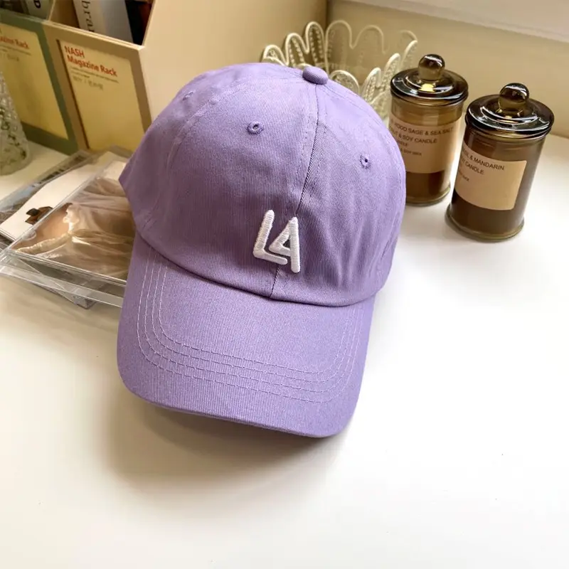 Pink LA Logo Adjustable Baseball Cap Set - Image 2