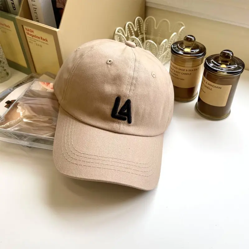 Pink LA Logo Adjustable Baseball Cap Set - Image 3
