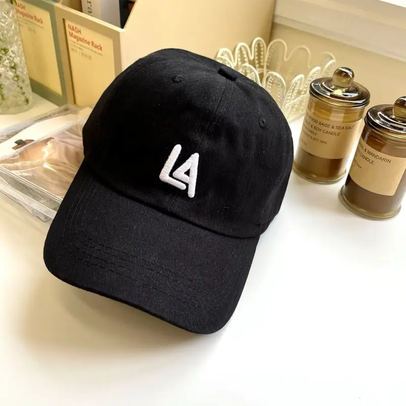 Pink LA Logo Adjustable Baseball Cap Set - Image 4