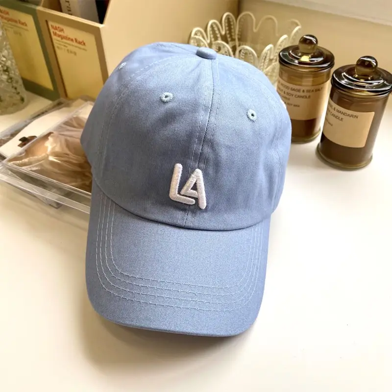 Pink LA Logo Adjustable Baseball Cap Set - Image 8