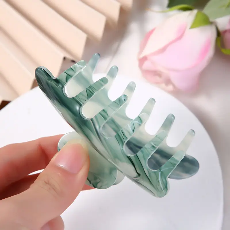 Yuanbao Cloud Pattern Hair Clip 8.5cm Acetic Acid - Image 41