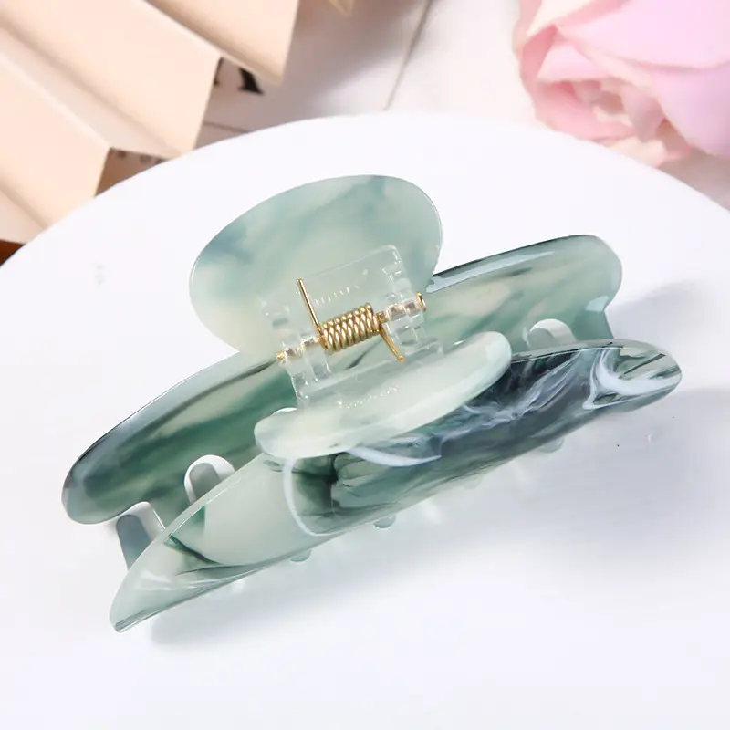 Yuanbao Cloud Pattern Hair Clip 8.5cm Acetic Acid - Image 42