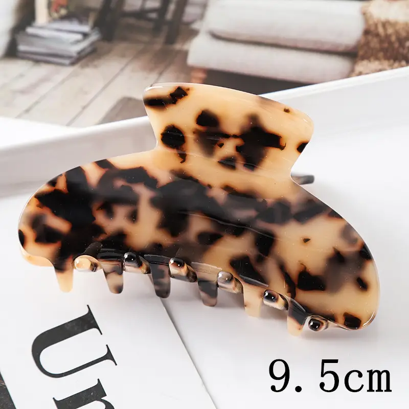 Yuanbao Cloud Pattern Hair Clip 8.5cm Acetic Acid - Image 12