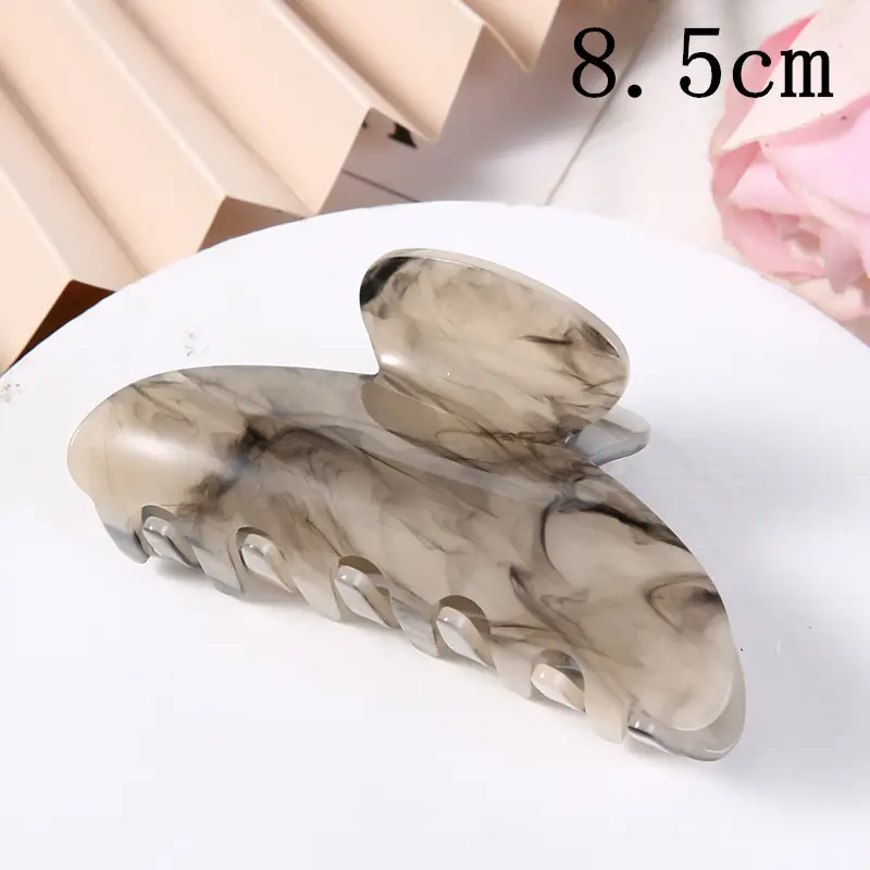 Yuanbao Cloud Pattern Hair Clip 8.5cm Acetic Acid - Image 3