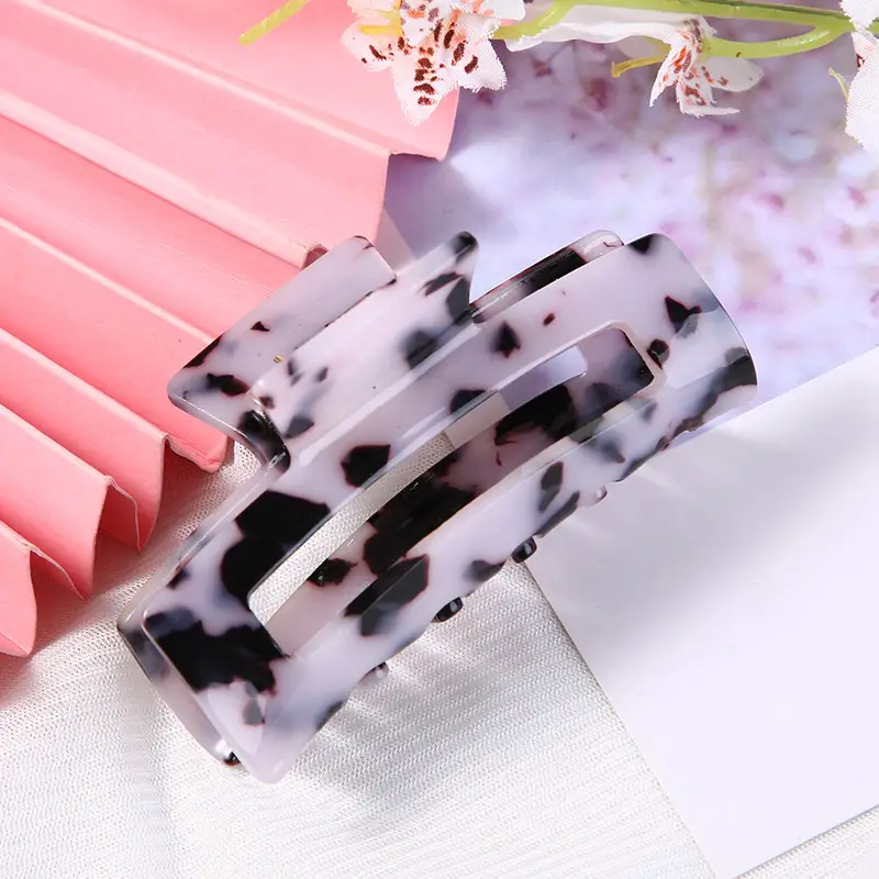 Yuanbao Cloud Pattern Hair Clip 8.5cm Acetic Acid - Image 32