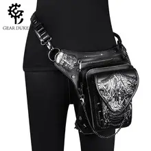Black Skull Rivet Women's Shoulder Bag with Mobile Phone Compartment — feature 7