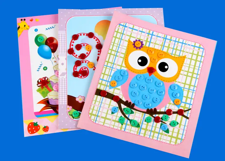 Children's Button Painting Set 12 Pieces 221x19CM — feature 2