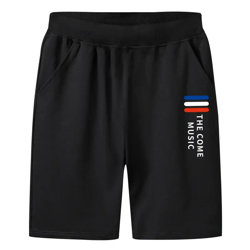 Children Cotton Shorts Grey Five Point Print 110-160