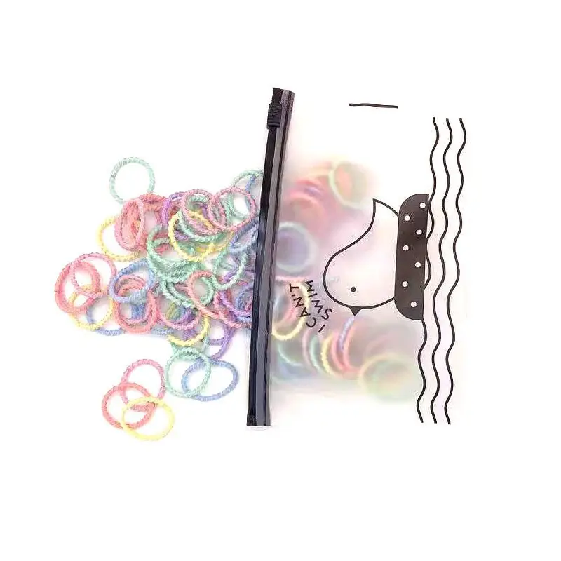 High Elastic Rubber Band for Women Black Seamless Hair Tie - Image 13