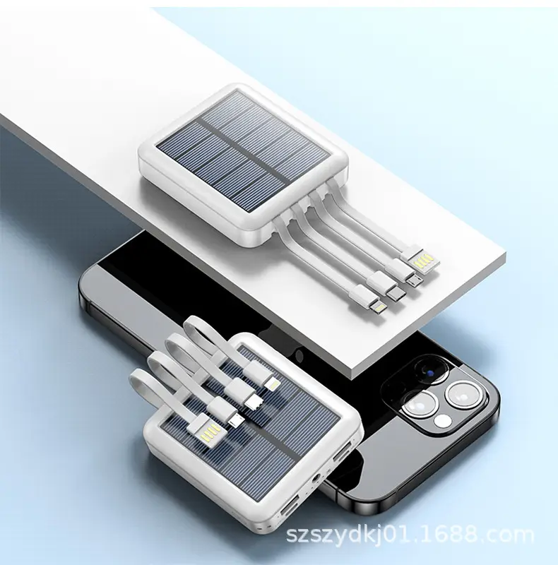 Solar Mini Power Bank 20000mA Outdoor Use - Image 2