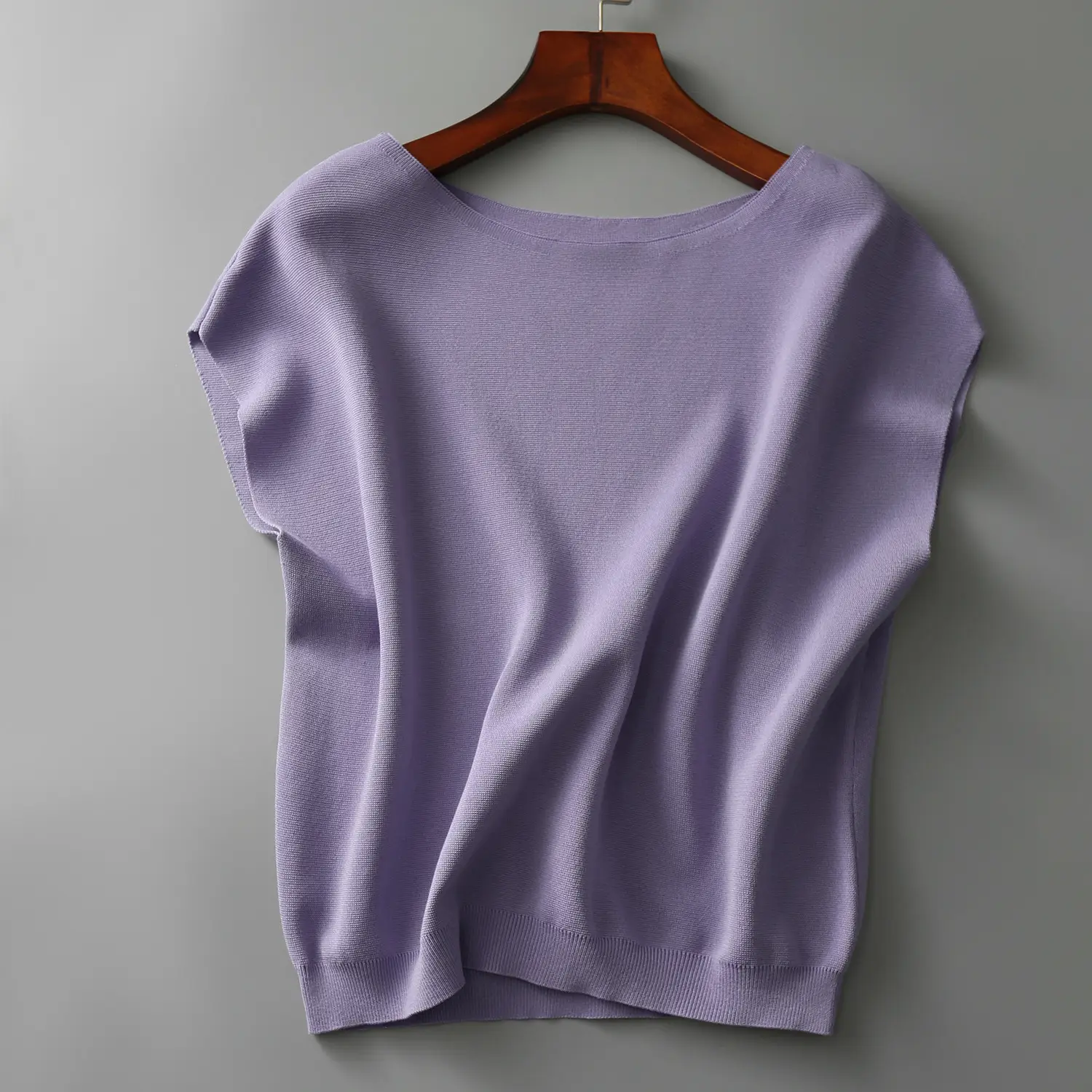Women Purple Short Sleeve T-Shirt Summer 2024 — feature 12