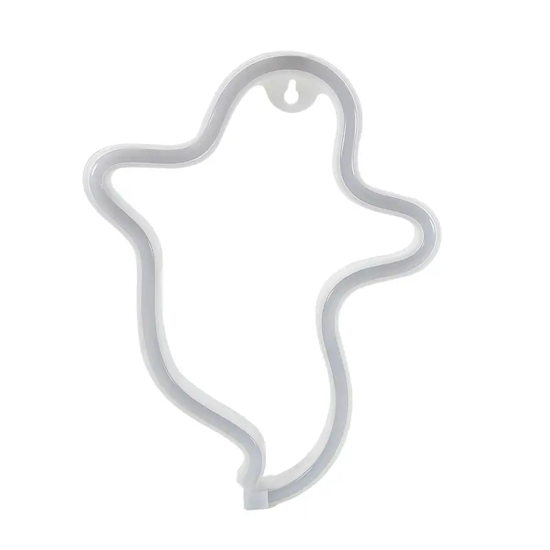 Halloween Ghost Neon USB Night Light Decor