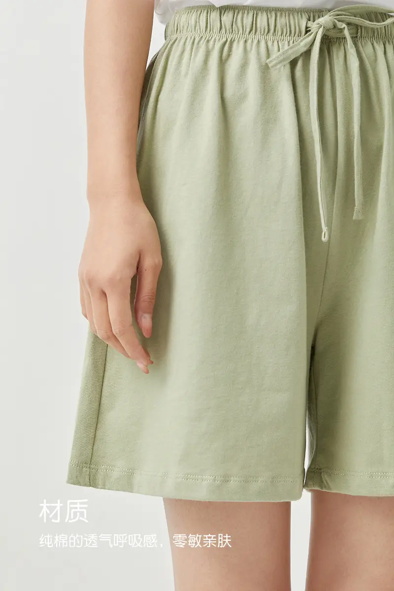 Women's Black Pure Cotton Shorts Summer Wear — feature 15