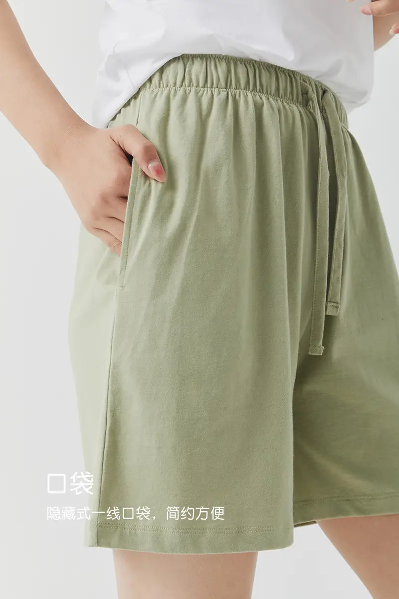 Women's Black Pure Cotton Shorts Summer Wear — feature 16