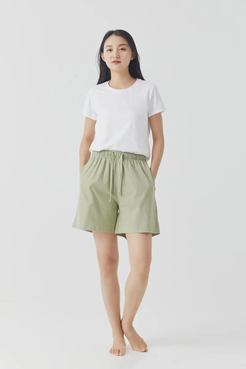 Women's Black Pure Cotton Shorts Summer Wear — feature 19