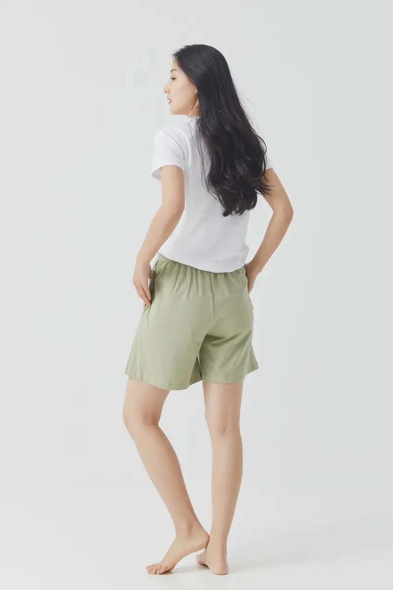 Women's Black Pure Cotton Shorts Summer Wear — feature 21