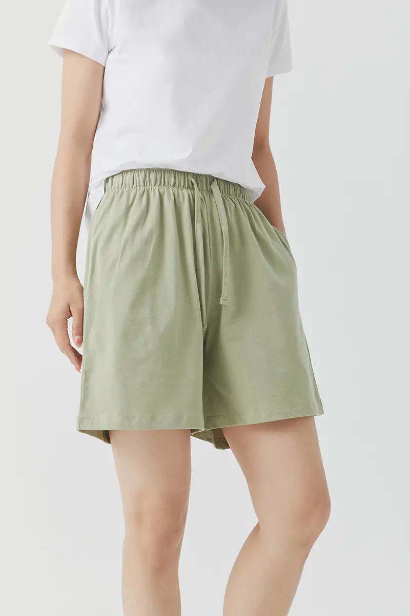 Women's Black Pure Cotton Shorts Summer Wear — feature 23