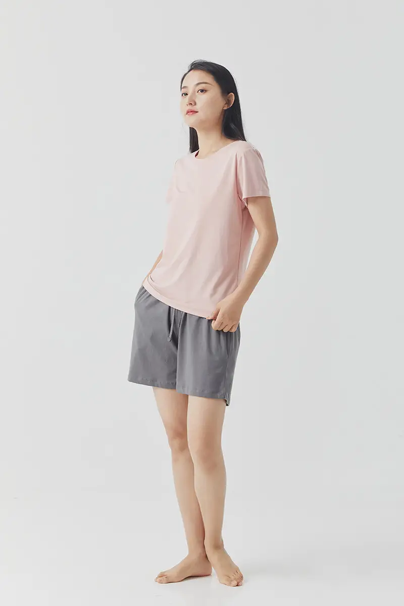 Women's Black Pure Cotton Shorts Summer Wear — feature 24