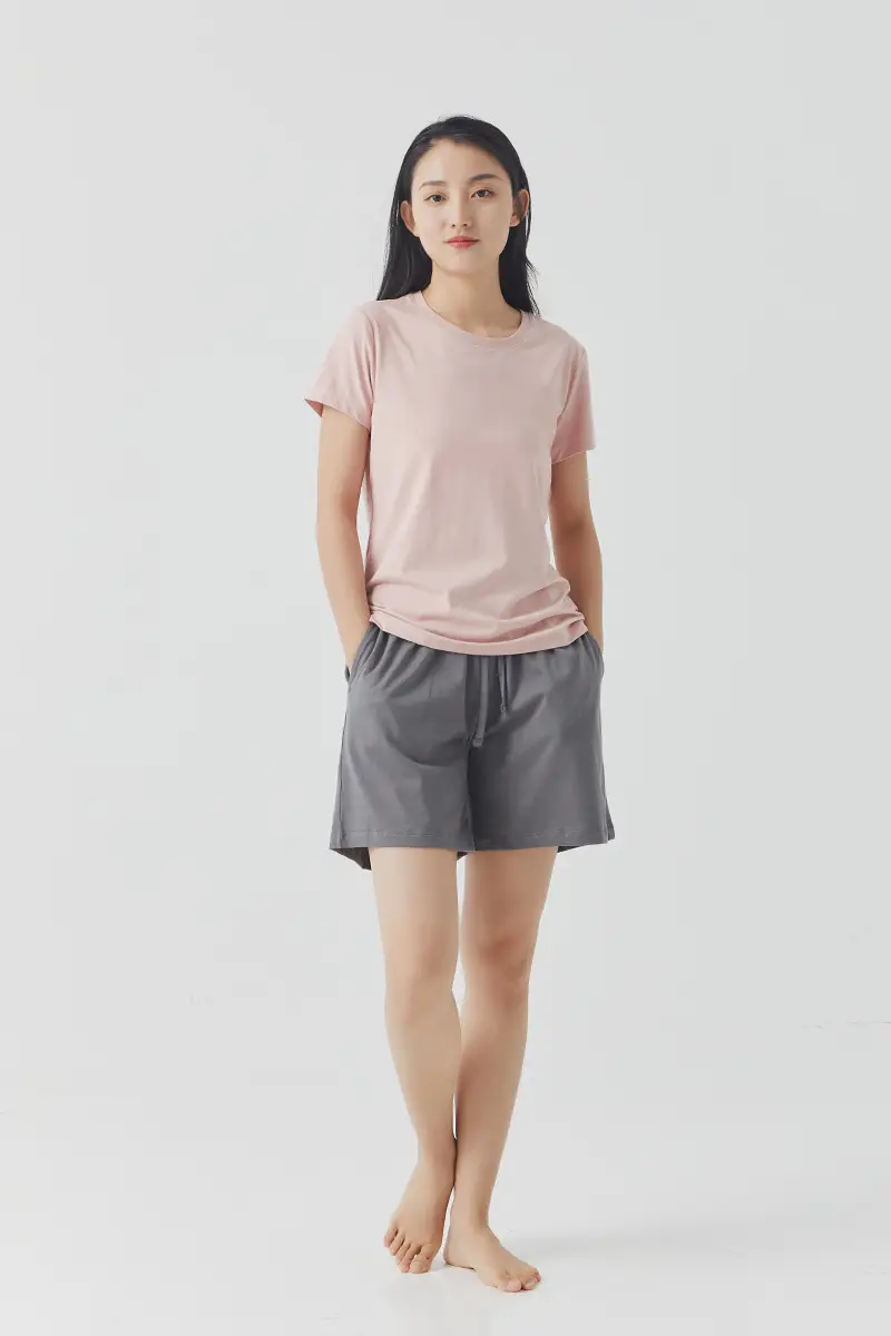 Women's Black Pure Cotton Shorts Summer Wear — feature 25