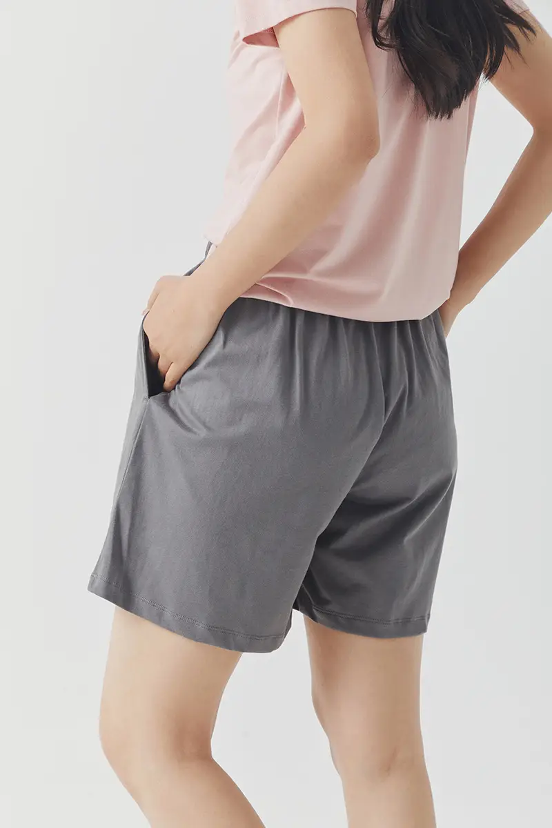 Women's Black Pure Cotton Shorts Summer Wear — feature 27