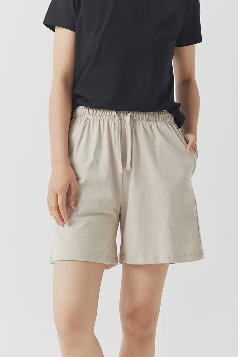Women's Black Pure Cotton Shorts Summer Wear — feature 30