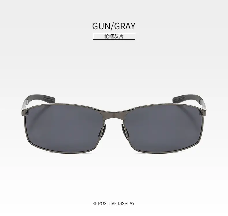 Men Metal Polarized Sunglasses Blue Mirror — feature 14
