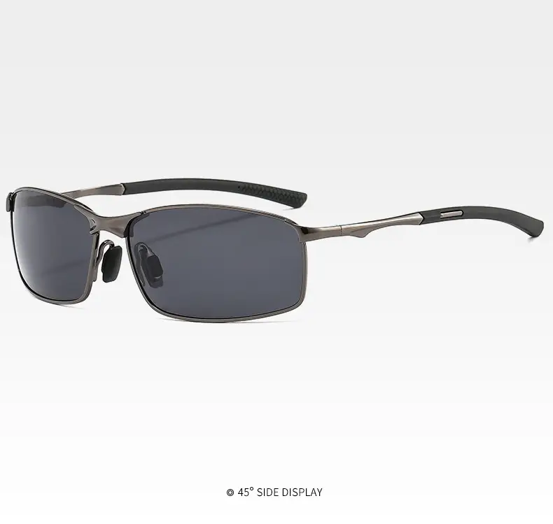 Men Metal Polarized Sunglasses Blue Mirror — feature 15