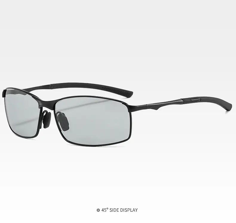 Men Metal Polarized Sunglasses Blue Mirror — feature 23