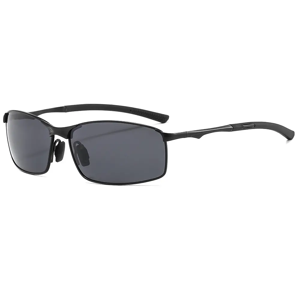 Men Metal Polarized Sunglasses Blue Mirror