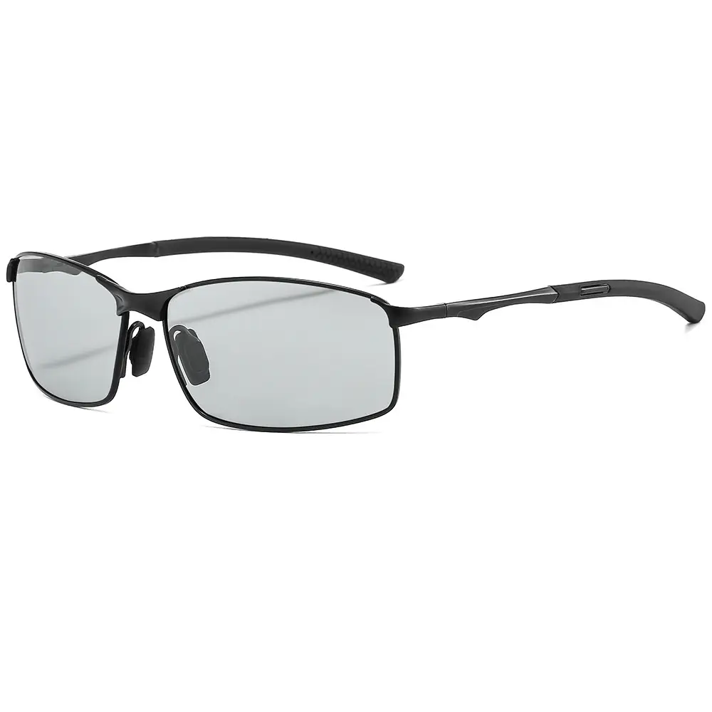 Men Metal Polarized Sunglasses Blue Mirror - Image 4