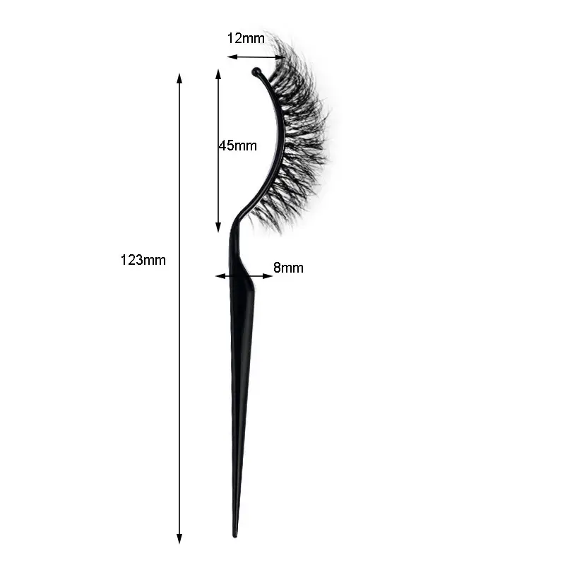False Eyelash Stick Black White Acrylic Display - Image 7