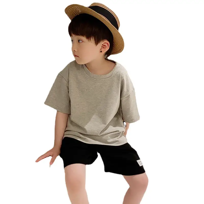 Kids T-Shirt Black Red Hat Medium Large