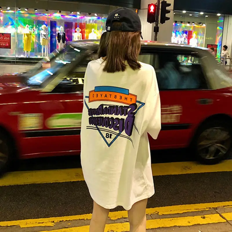 Women Korean Style Short Sleeve T-Shirt 2026 - Image 2