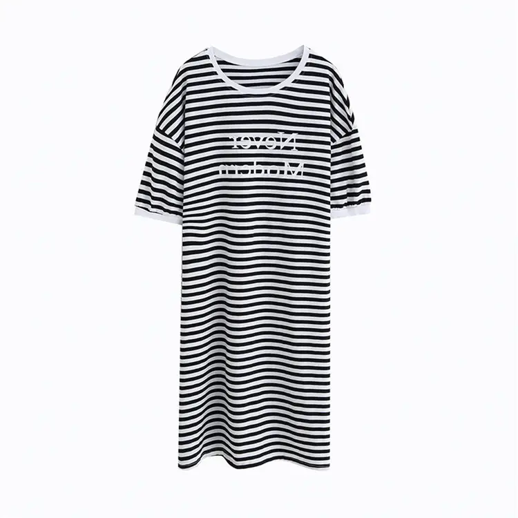 Pregnant Women Striped Long T-Shirt Skirt Set - Image 5