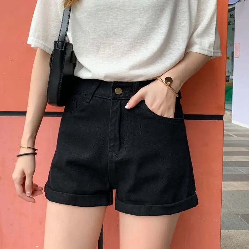 Denim Shorts High Waist Slimming 2021 Summer - Image 6