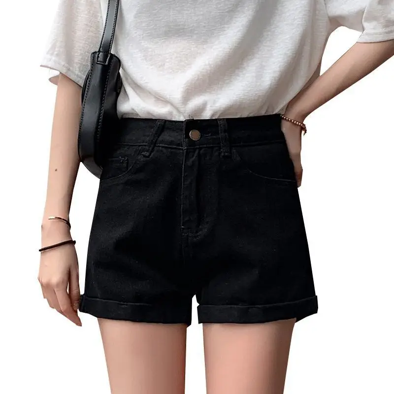 Denim Shorts High Waist Slimming 2021 Summer - Image 7