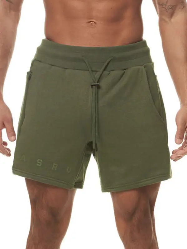 Men's Brown Cotton Shorts with Drawstring Waist - Image 16
