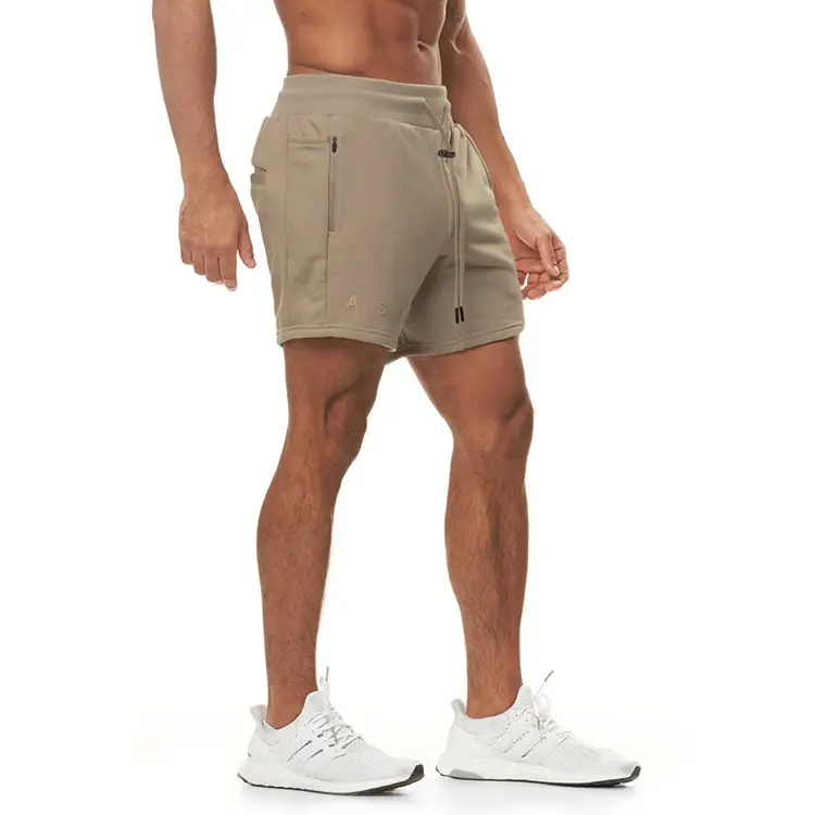 Men's Brown Cotton Shorts with Drawstring Waist — feature 12