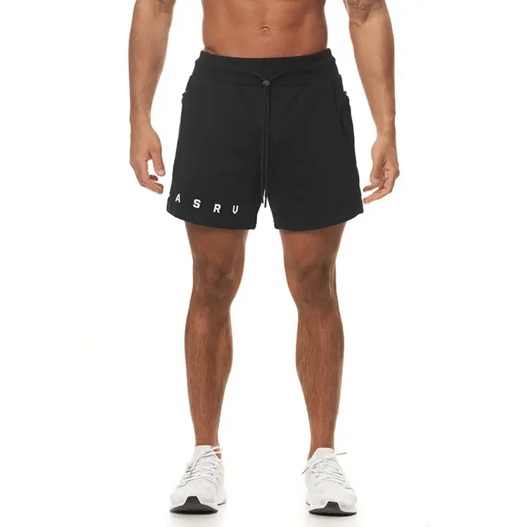 Men's Brown Cotton Shorts with Drawstring Waist — feature 14