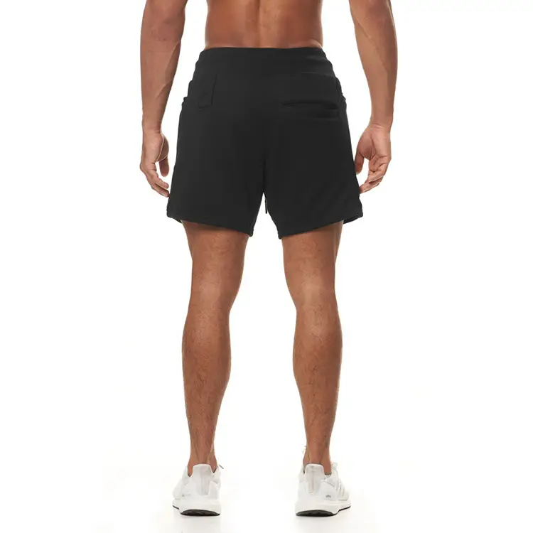Men's Brown Cotton Shorts with Drawstring Waist — feature 16