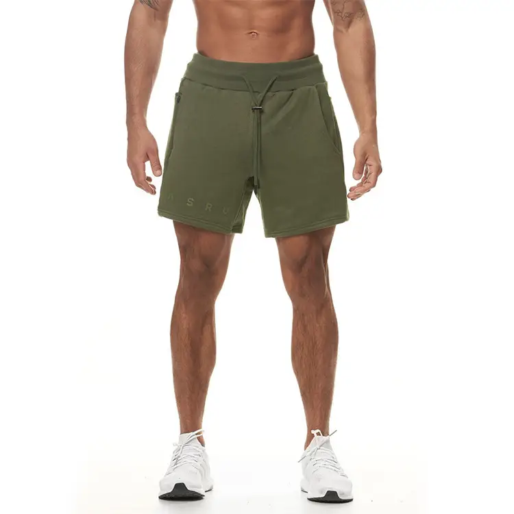 Men's Brown Cotton Shorts with Drawstring Waist — feature 17