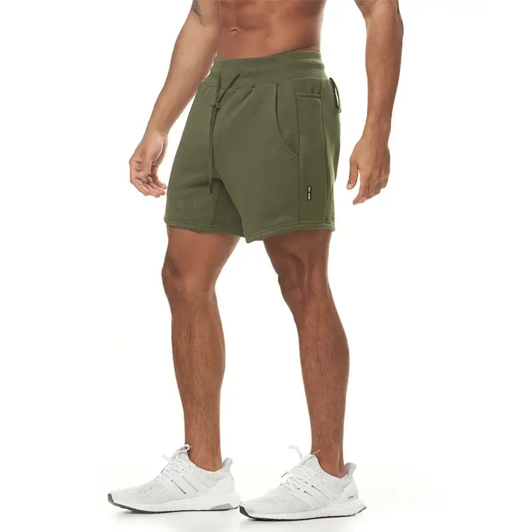Men's Brown Cotton Shorts with Drawstring Waist — feature 18